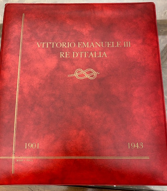 Album per monete Vittorio Eman. III